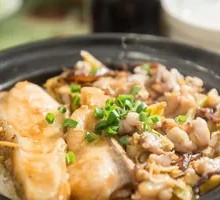 Fish Belly and Pork Patty Rice