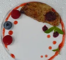 Blueberry Sauce Foie Gras
