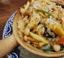 Braised Bamboo Shoots Vegetarian Clay Pot Rice