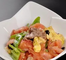 Fresh Tomato and Egg Beef Rice