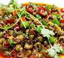 Stir-fried Snail with Golden Herb