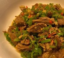 Green Pepper and Pork Stir-fry