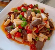 Lotus Stem Stir-Fried Chicken Offal