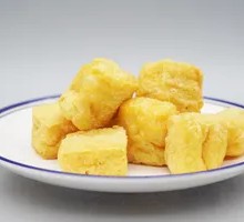 Fried Tofu Puff in Bowl