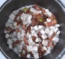 Taro and Preserved Meat Baked Rice