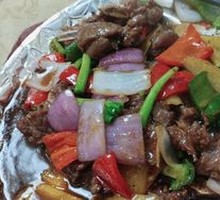 Grilled Beef on Iron Plate