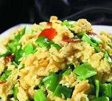 Egg with Green Pepper