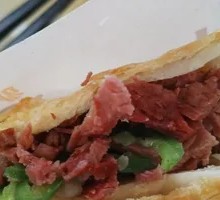 Freshly Baked Donkey Meat Fire Cake Crust