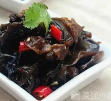 Cold-mixed black fungus