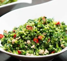 Salted Mustard Greens with Minced Pork Rice