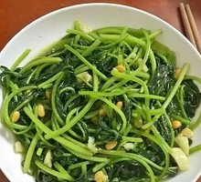 Fingerleaf Sweet Potato Leaves with Soy Bean Paste