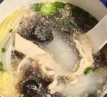 Three Fresh Meatball Soup