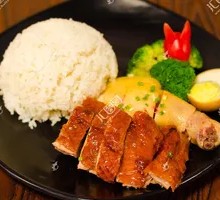 Braised Pork Ribs with Steamed Chicken Rice