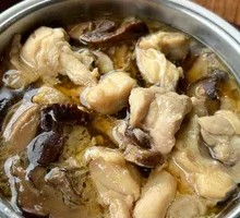 Classic Mushroom Chicken Rice Stew Meal