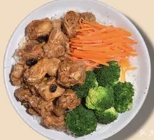 Steamed Spare Ribs with Black Bean Sauce Rice