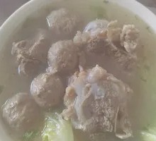 Pork Knuckle and Beef tendon Meatball Noodle Soup