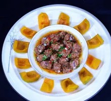 Steamed Spare Ribs with Pumpkin