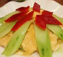 Cucumber and Egg Rice Bowl