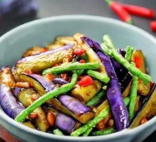 Perilla Bean and Eggplant Stir-fry
