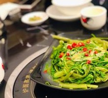 Chili and Fermented Black Bean Stir-fried Water Spinach