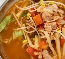 Lean Pork Lao You Noodles