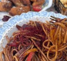 黑椒牛柳炒意粉