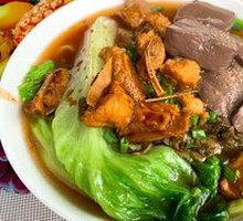 Pork Rib Noodle with Pig's Blood