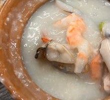 Oyster, Mudworm, and Shrimp Congee