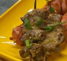 Stuffed Intestine Skewers