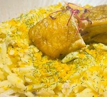 Salted Fish Chicken Creamy Risotto