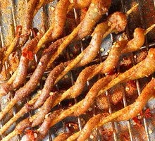 Grilled Pig Penis Skewers