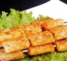 Grilled Rice Noodle Strips
