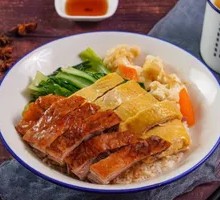 Rose Soy Sauce Chicken Two-Flavor Rice