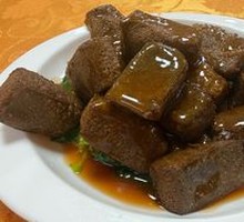 Braised Tofu with Black Sesame and Abalone Sauce