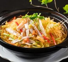 Shrimp and Vermicelli Stir-fried with Cabbage