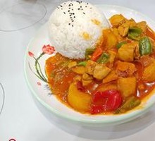 Large Plate Chicken Rice