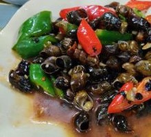 Bamboo Shoot and Snail Stir-fry with Perilla