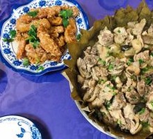 Steamed Chicken with Mountain Snail