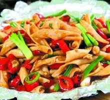 Sizzling Goose Intestines