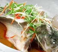 Steamed Sea Bass with Special Flavor