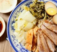 Goose Meat and Blood Sausage Rice