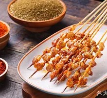 Charcoal-Grilled Beef Fat Skewers