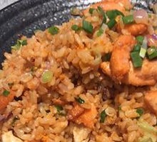 Salmon and Sea Urchin Fried Rice