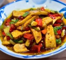 Celery and Tofu Skin Stir-Fry with Pork