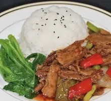Stir-fried Pork with Rice