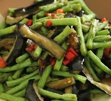 Eggplant and Green Beans