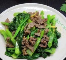 Bok Choy Stir-Fried Beef Rice
