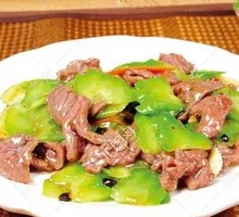 Bitter Melon Stir-Fried Beef Rice