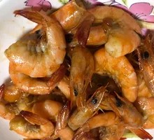 Stir-Fried Large Shrimp