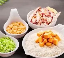 Golden Pumpkin Millet Chicken Bone Porridge